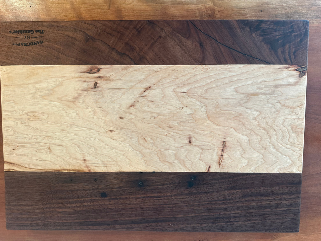 Large Walnut and Maple  Cutting Board