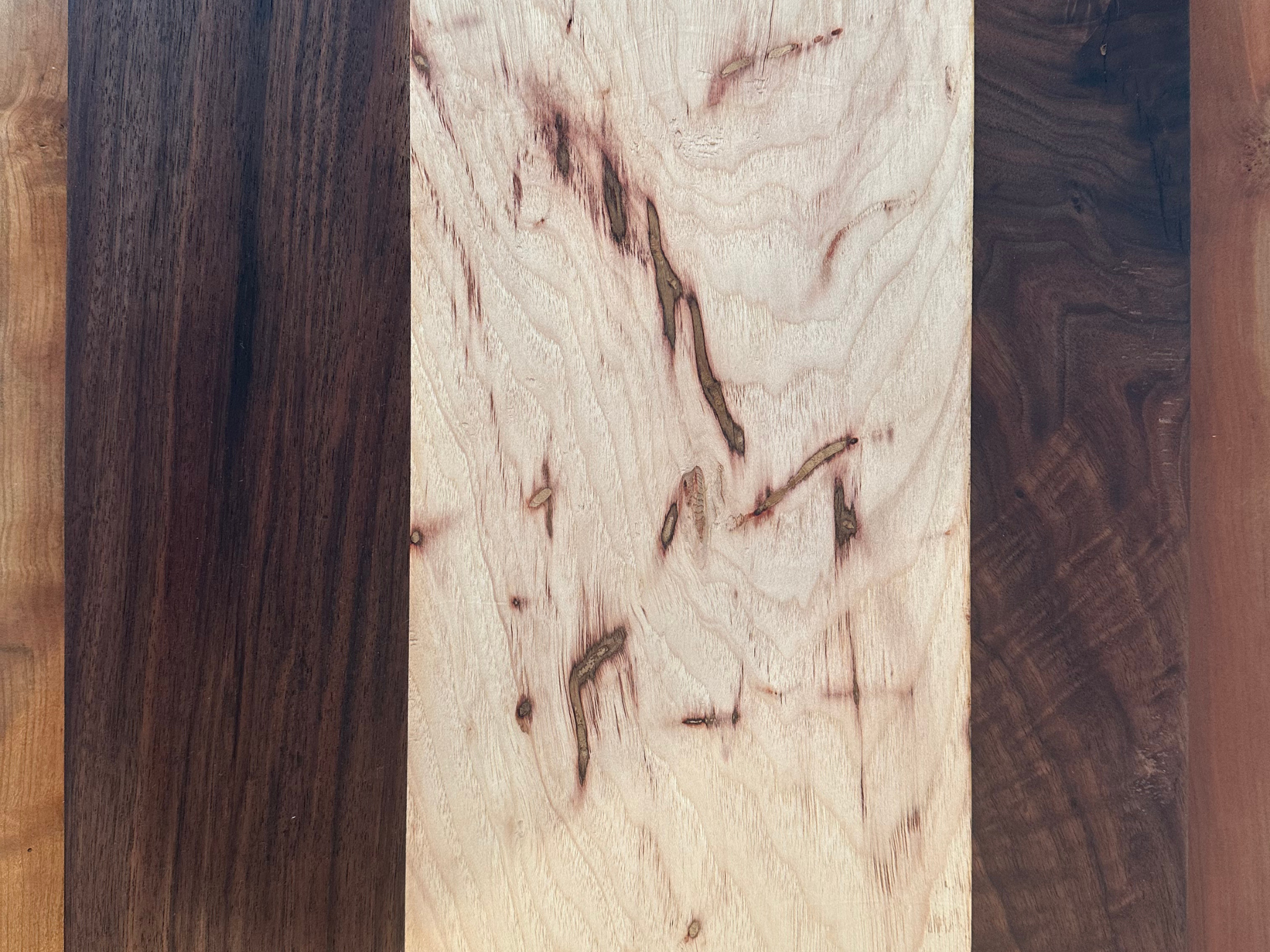 Large Walnut and Maple  Cutting Board