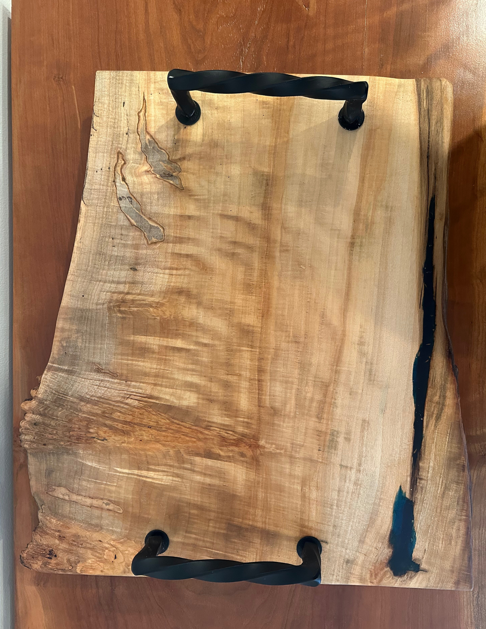 Blue Streakin' in Ambrosia Maple Charcuterie Board