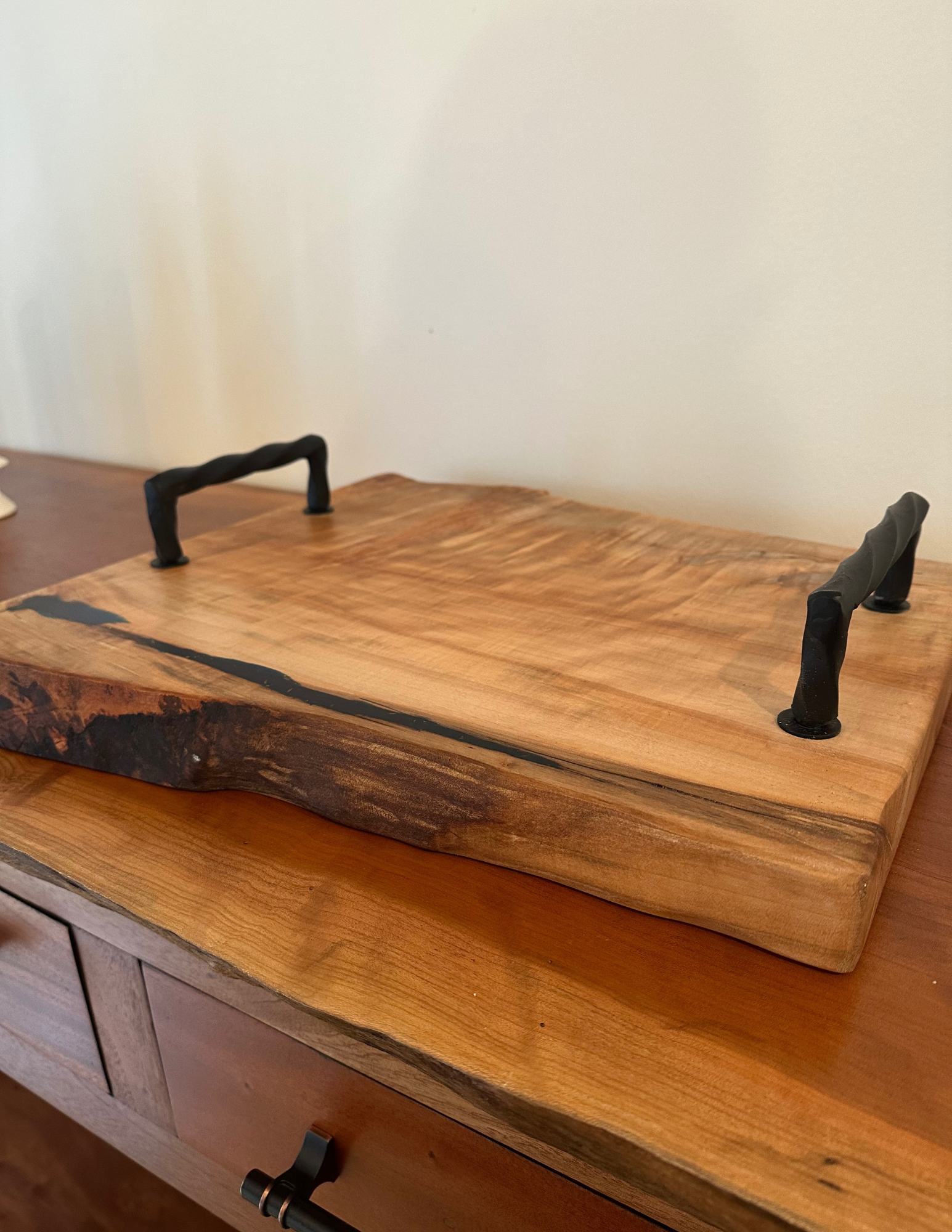 Blue Streakin' in Ambrosia Maple Charcuterie Board