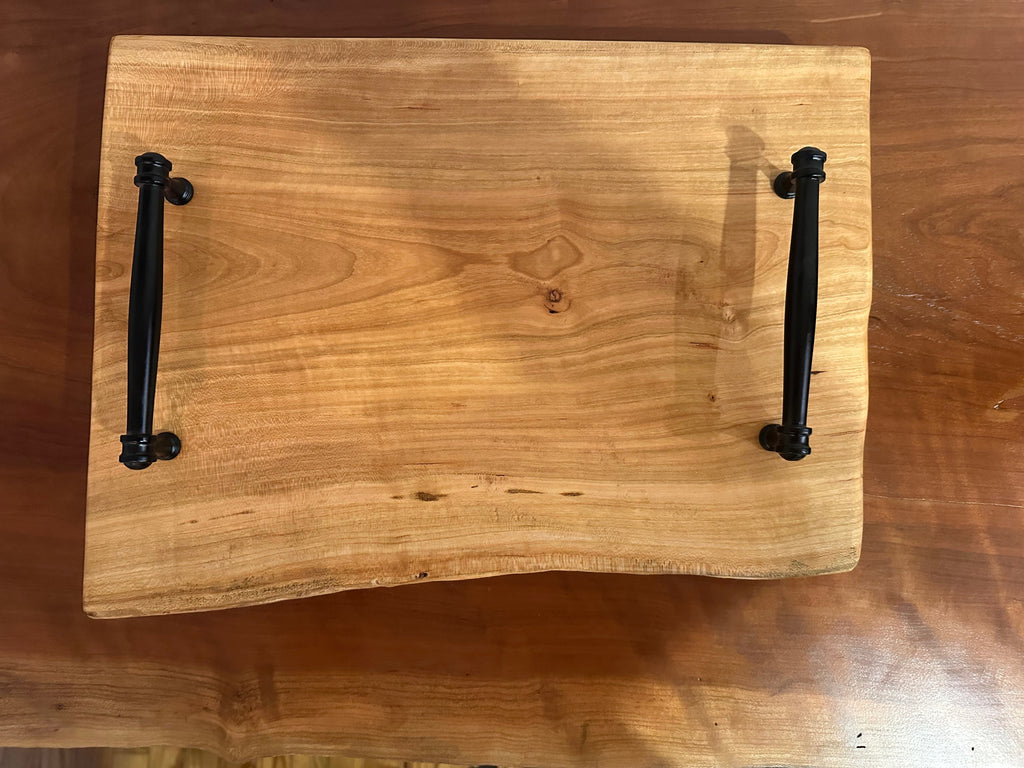 One Live Edge Cherry Serving Board