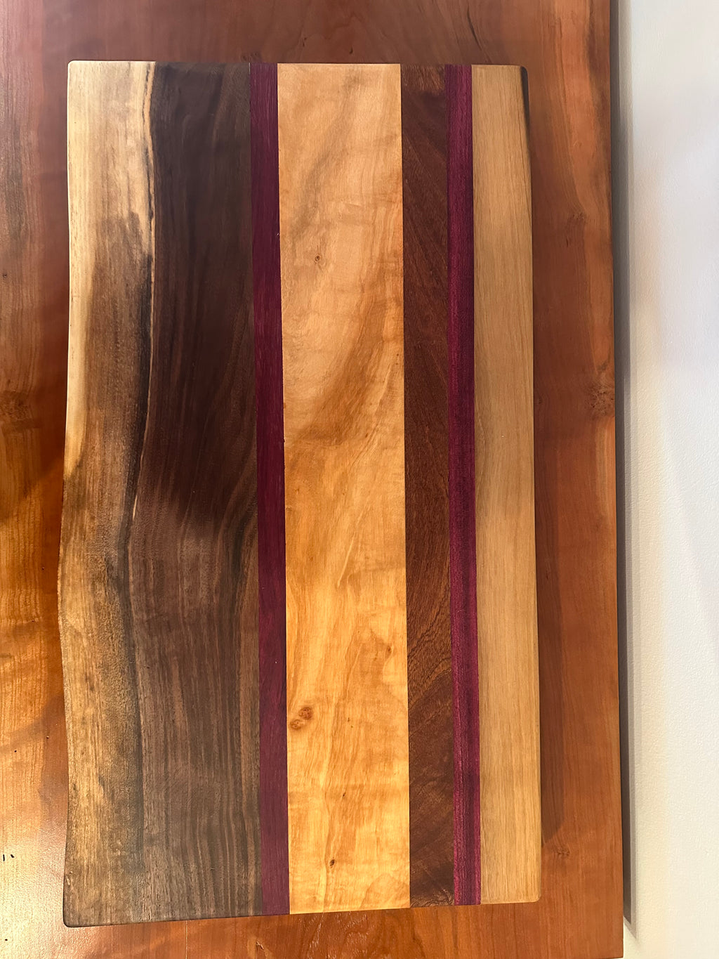 The Plaid Board with Live Edge